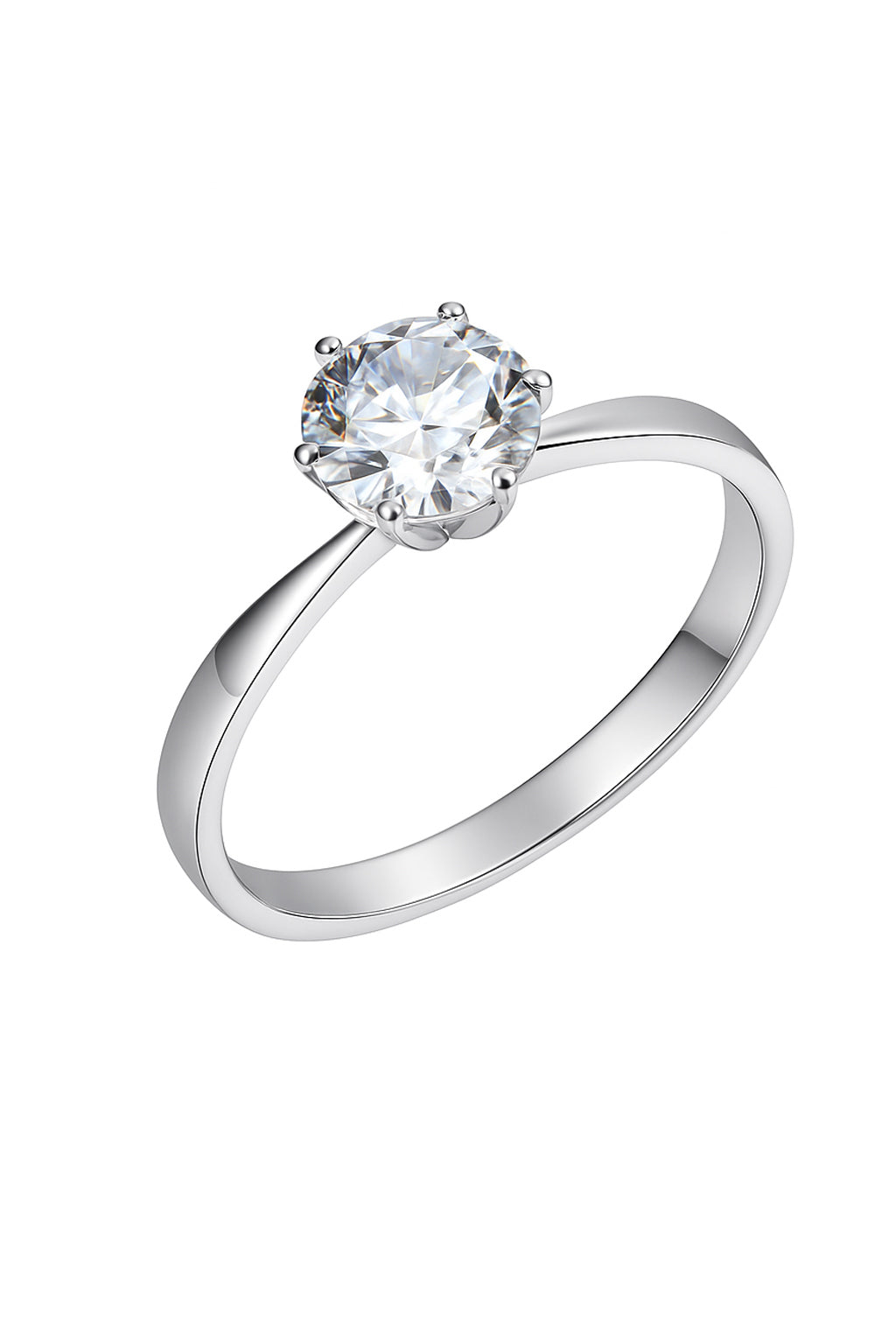 Jewello delicate silver-plated floral design with shimmering white stone stud pendant set for women and girls.