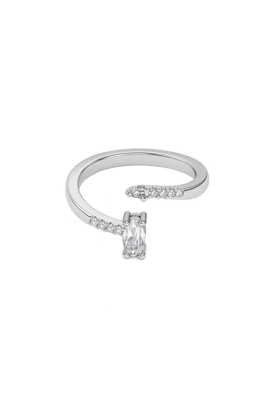 Jewello oxidize silver fancy adjustable finger ring for women and girls.