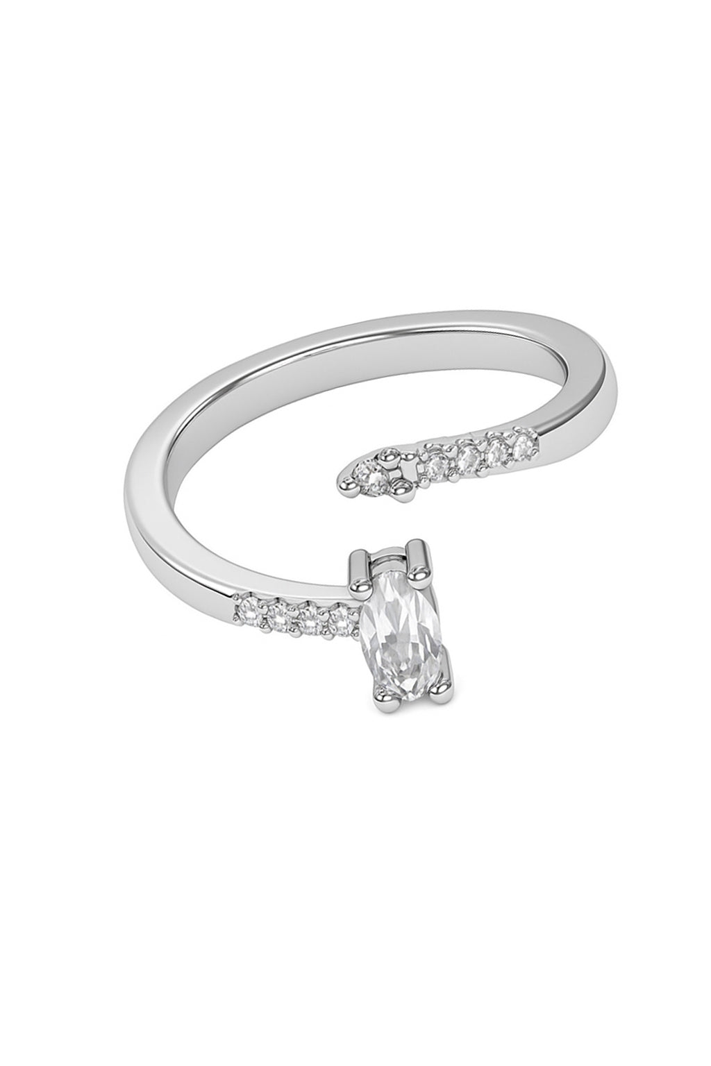 Jewello oxidize silver fancy adjustable finger ring for women and girls.