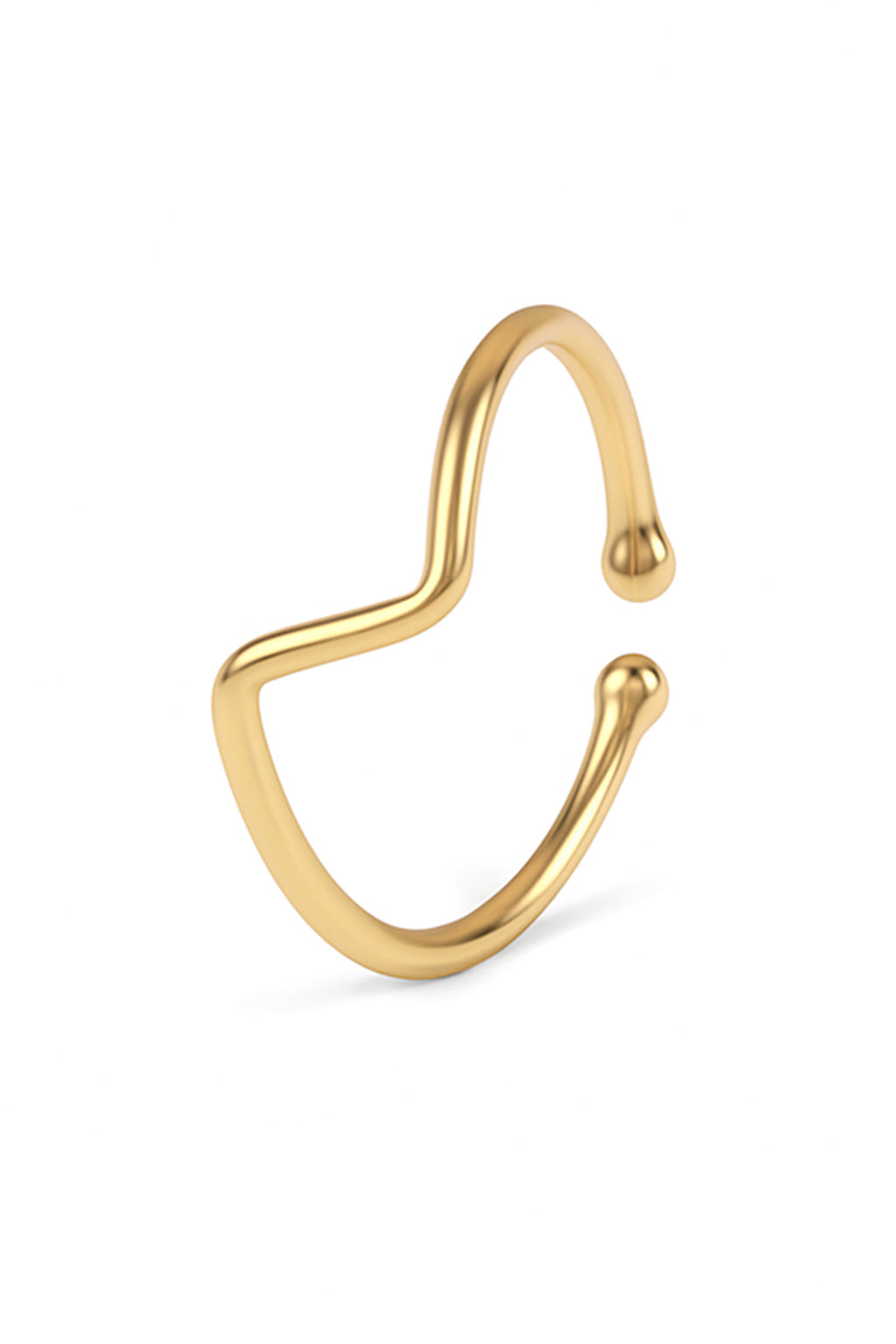 Jewello latest stylish gold-plated Adjustable finger ring for women and girls.
