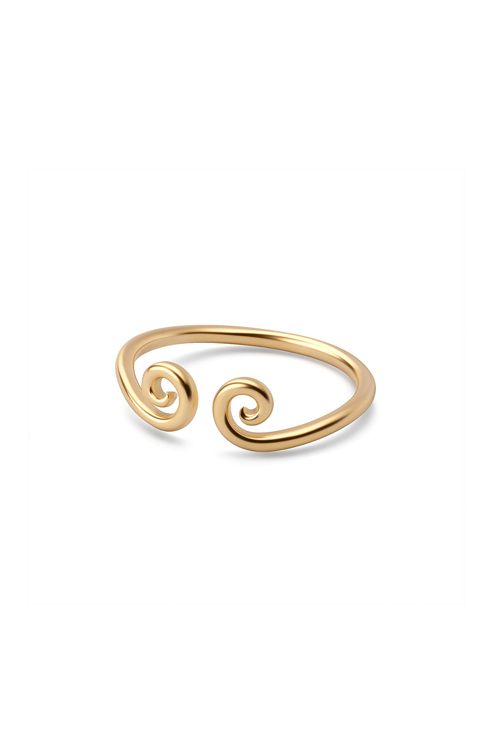 Jewello alluring design gold plated Adjustable finger ring for women and girls.
