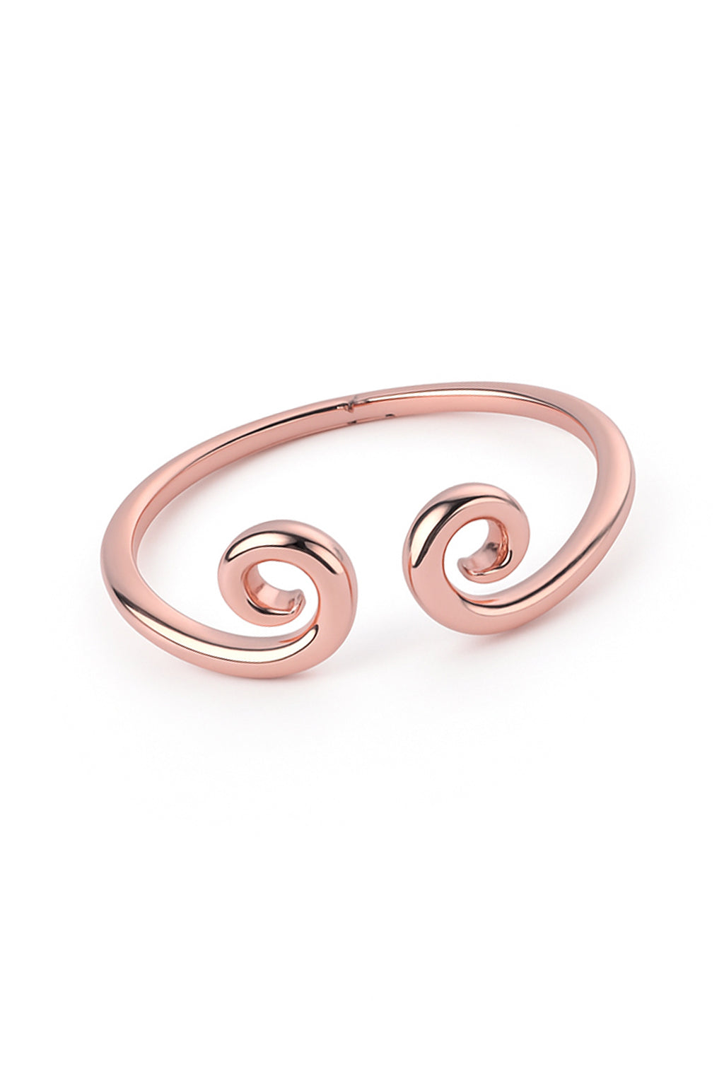 Jewello latest design rose gold plated Adjustable finger ring for women and girls.