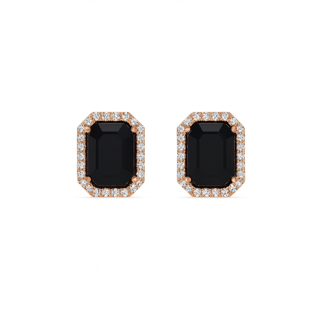 Jewello elegant gold plated and cubic zirconia stud chain pendant, earring, finger ring set for women and girls.