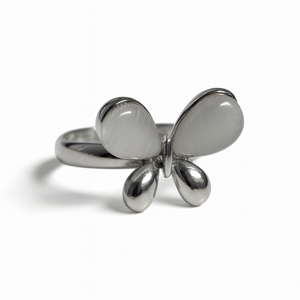 Jewello fancy silver plated floral design with white stone stud chain pendant set for women and girls.