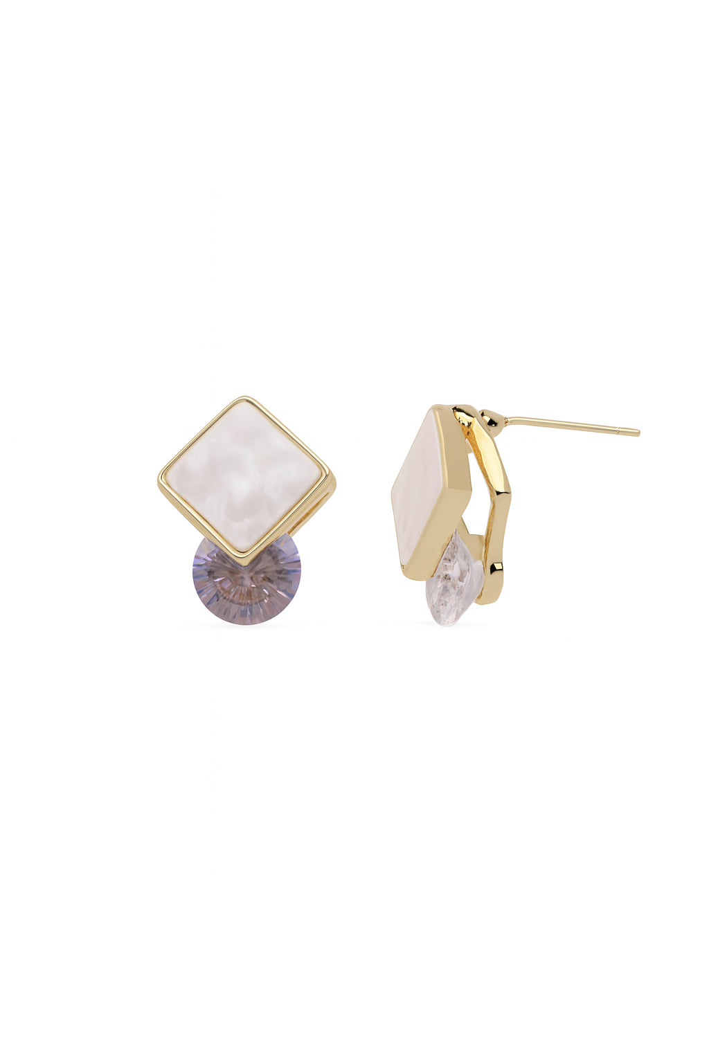 Jewello dainty fashionable gold plated butterfly design anti tarnish Korean earring for women and girls.