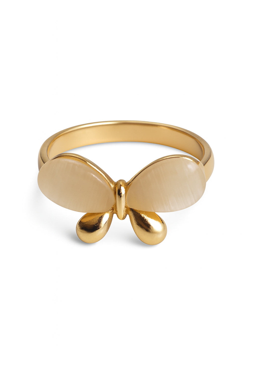 Jewello gold plated floral design with white stone stud chain pendant set for women and girls.