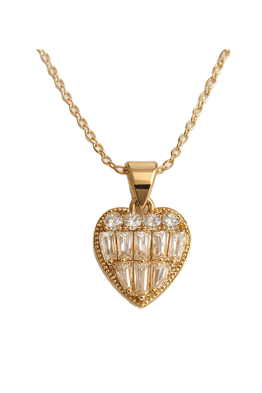 Jewello Adorable leaf design with American diamond stud pendant chain set for women and girls.