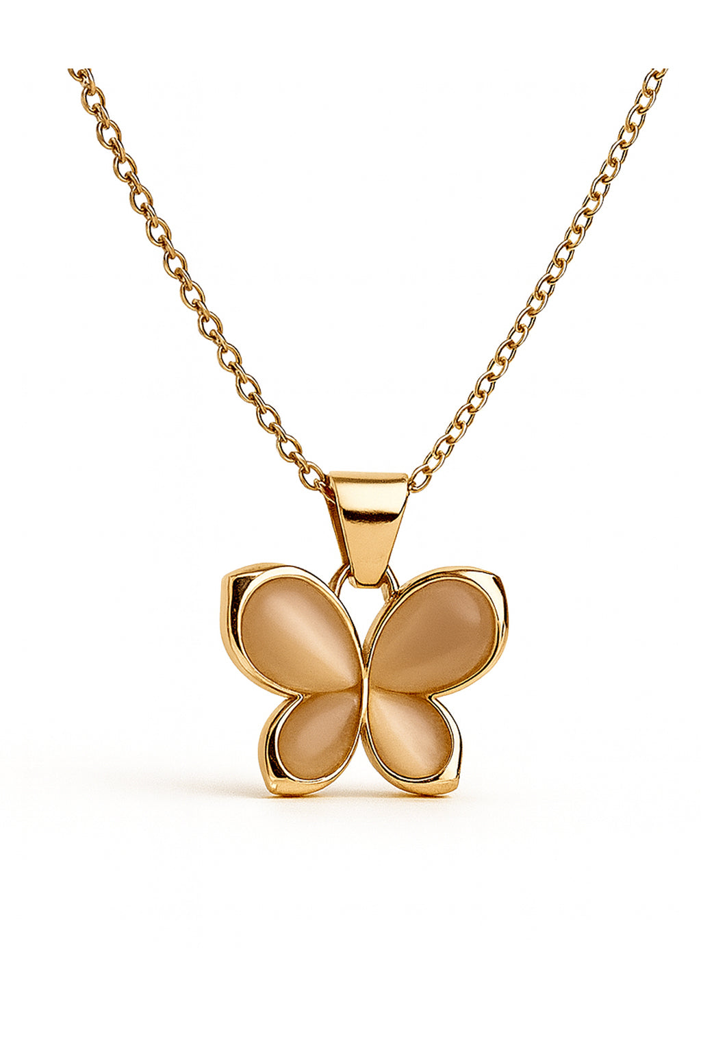 Jewello elegant rose gold-plated floral design with pink stone stud chain pendant set for women and girls.