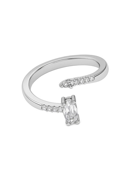 Jewello oxidize silver fancy adjustable finger ring for women and girls.