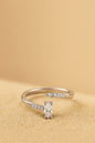 Jewello oxidize silver fancy adjustable finger ring for women and girls.