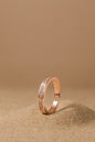 Jewello delightful rose gold and studded American diamond Adjustable finger ring for the women and girls.