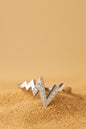 Jewello alluring silver plated with a studded American diamond Adjustable finger ring for women and girls.