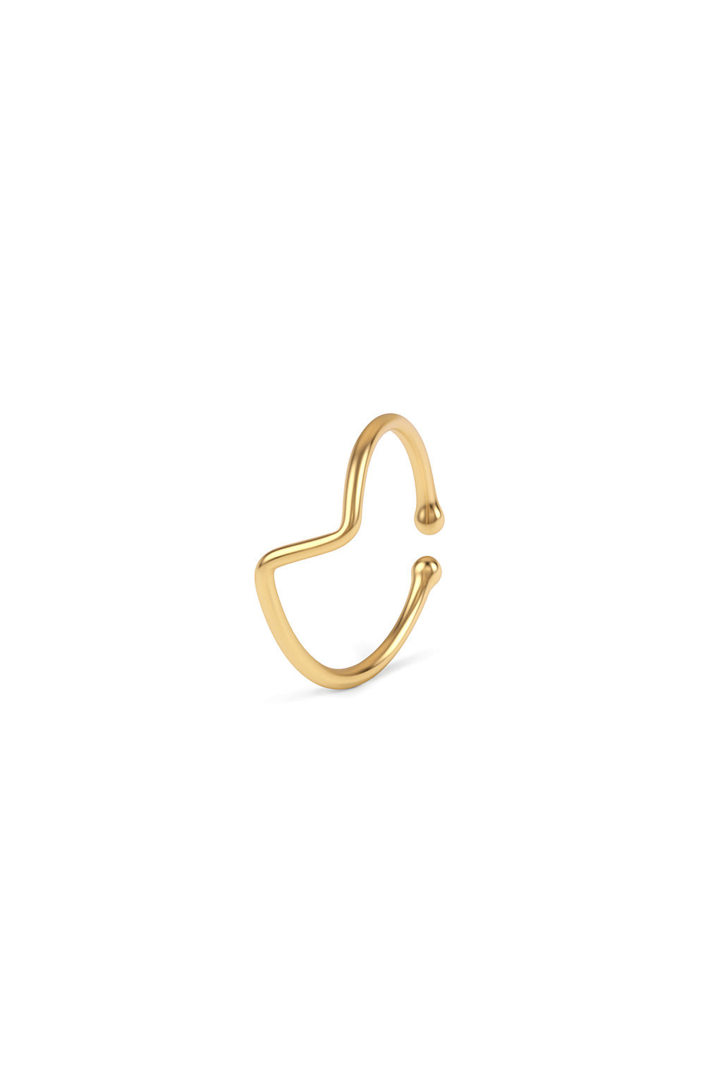 Jewello latest stylish gold-plated Adjustable finger ring for women and girls.
