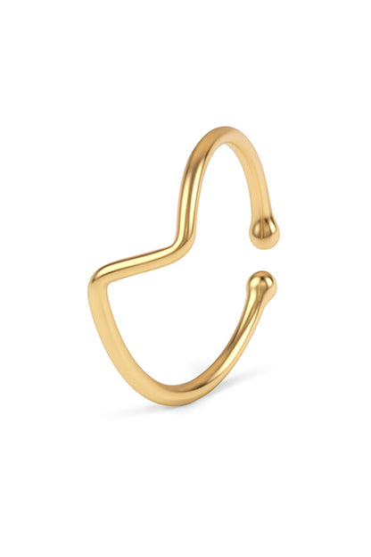 Jewello latest stylish gold-plated Adjustable finger ring for women and girls.