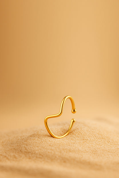 Jewello latest stylish gold-plated Adjustable finger ring for women and girls.