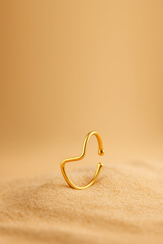 Jewello latest stylish gold-plated Adjustable finger ring for women and girls.