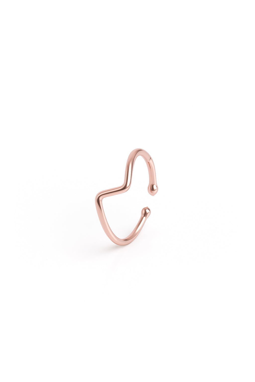 Jewello alluring rose gold-plated Adjustable finger ring for women and girls.