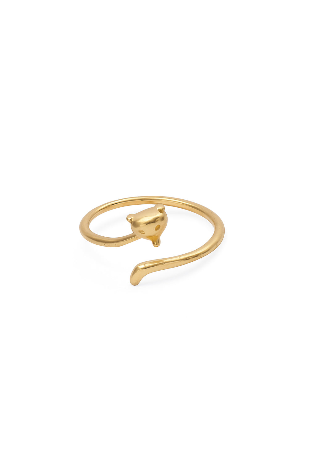 Jewello stunning golden finish Adjustable finger ring for women and girls.
