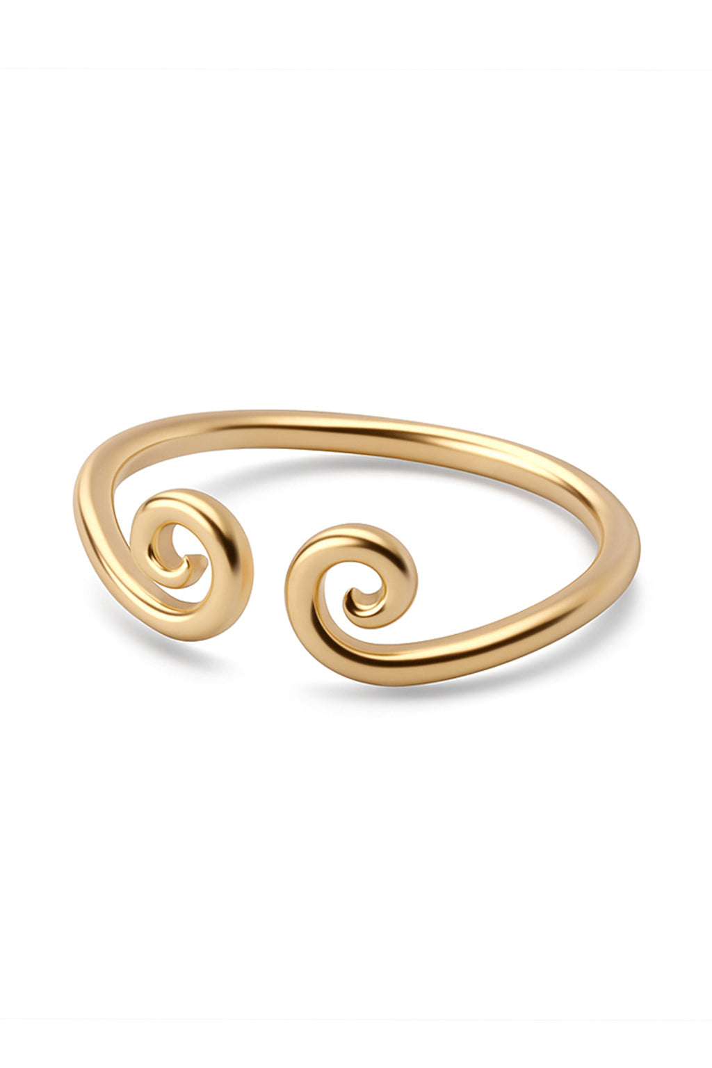 Jewello alluring design gold plated Adjustable finger ring for women and girls.
