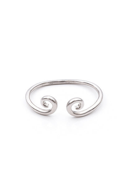 Jewello charming design oxidize silver plated Adjustable finger ring for women and girls.