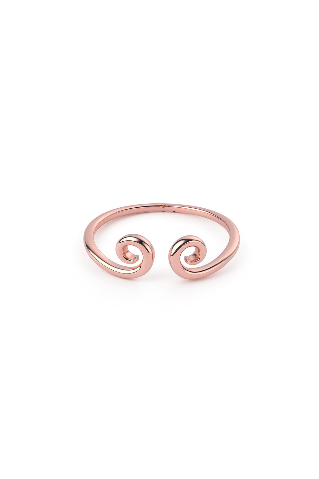 Jewello latest design rose gold plated Adjustable finger ring for women and girls.