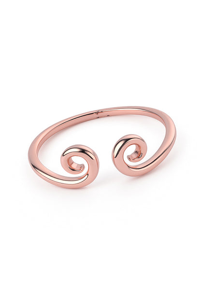 Jewello latest design rose gold plated Adjustable finger ring for women and girls.