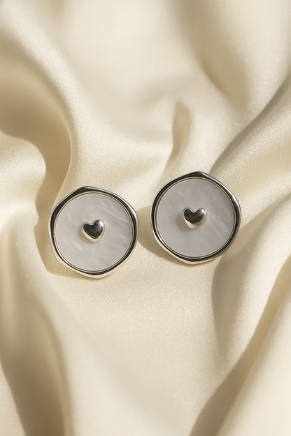 Jewello stylish gold-plated round shape design dainty Korean earring for women and girls.