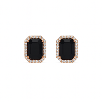 Jewello elegant gold plated and cubic zirconia stud chain pendant, earring, finger ring set for women and girls.