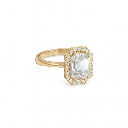 Jewello elegant gold plated with shimmering white stone stud chain pendant, set for women and girls.