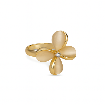 Jewello delicate floral design with light white stone stud pendant chain set for women and girls.