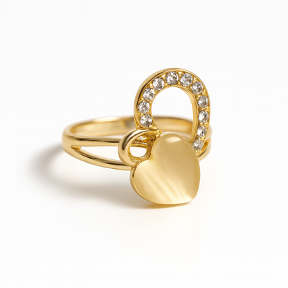 Jewello gold plated floral design with white stone stud chain pendant set for women and girls.