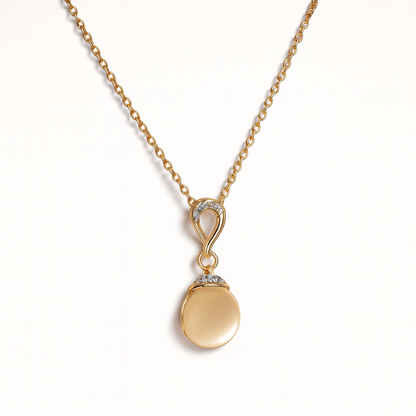 Jewello elegant gold plated with white stone stud earring, finger ring, chain pendant set for women and girls.