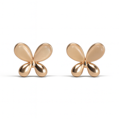 Jewello fashionable gold plated light white stone stud chain pendant set for women and girls.