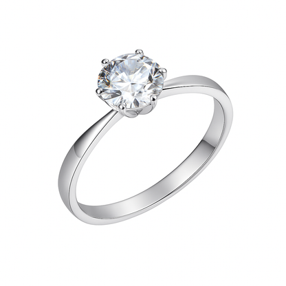 Jewello delicate silver-plated floral design with shimmering white stone stud pendant set for women and girls.
