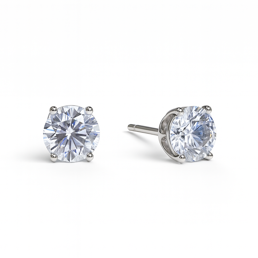 Jewello stylish silver-plated floral design with shimmering stone stud pendant chain set for women and girls.