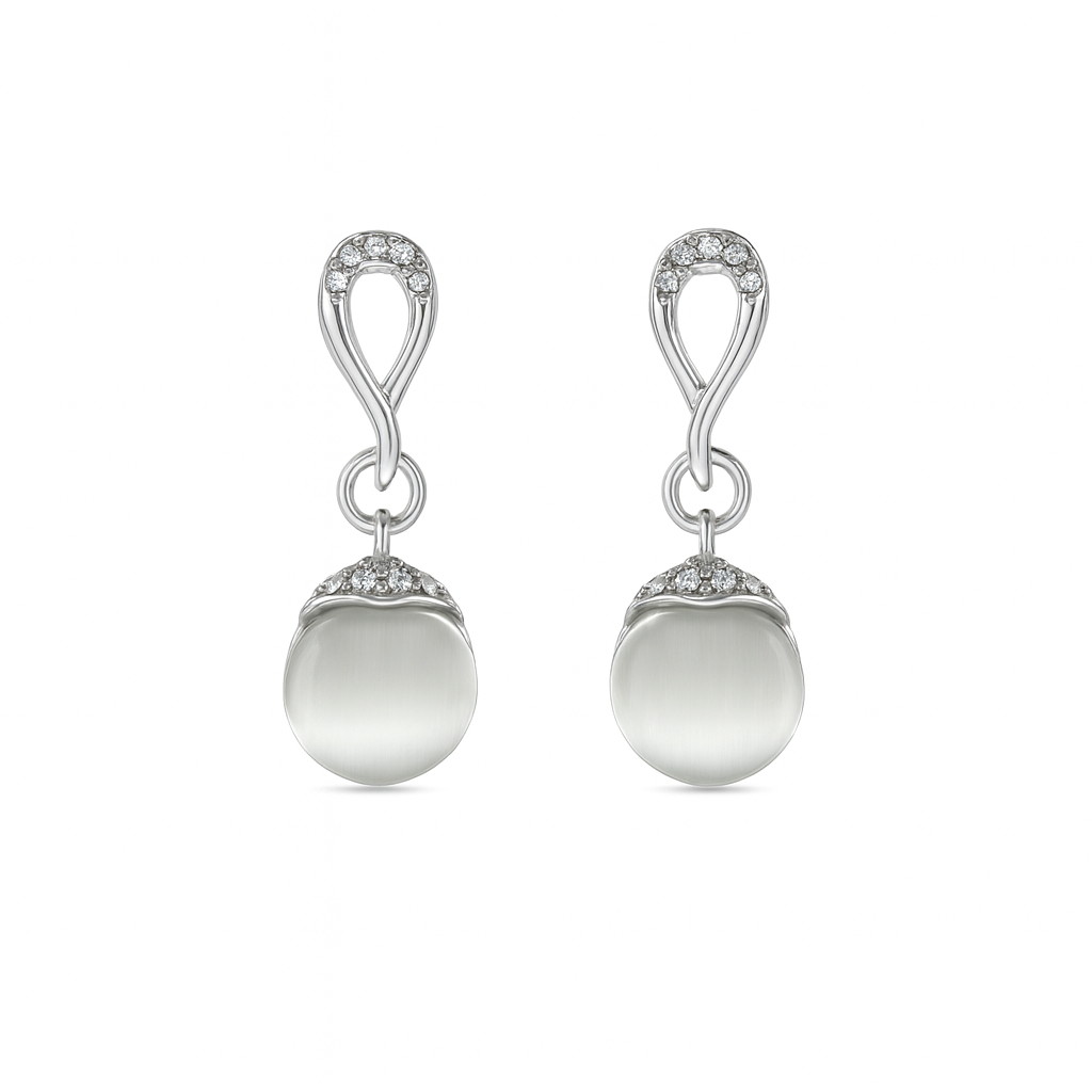Jewello fancy silver plated chain pendant set for women and girls.