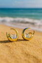 Jewello gold plated delicate Korean earring for women and girls.