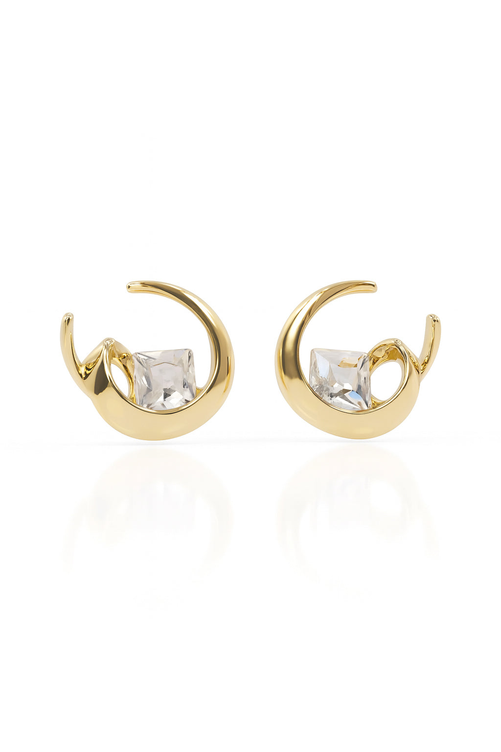 Jewello gold plated delicate Korean earring for women and girls.