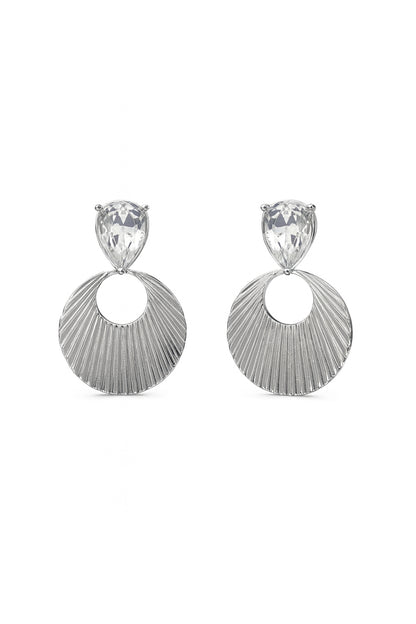 Jewello sterling silver plated droplet anti tarnish Korean earring for women and girls.