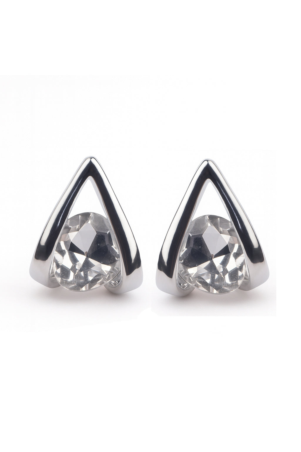 Jewello stylish sterling silver plated droplet design anti tarnish Korean earring for women and girls.