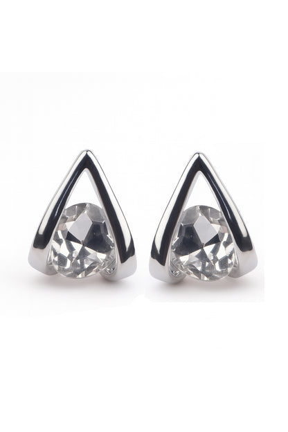 Jewello stylish sterling silver plated droplet design anti tarnish Korean earring for women and girls.