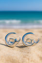 Jewello  sterling silver plated with  bali shape stone stud anti tarnish Korean earring for women and girls.