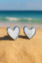 Jewello  gorgeous sterling heart shape design anti tarnish Korean earring for women and girls.