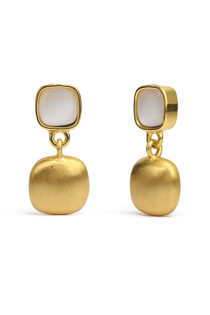 Jewello sterling gold plated anti tarnish Korean earring for women and girls.