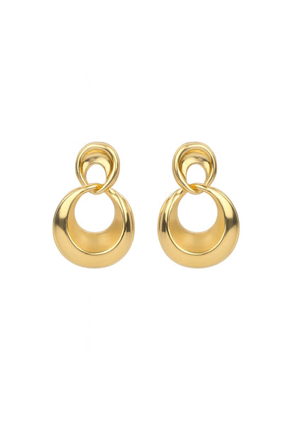 Jewello dainty sterling golden plated anti tarnish Korean earring for women and girls.