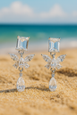 Jewello delicate silver-plated butterfly design with studded shimmering white stone anti tarnish earring for women and girls.