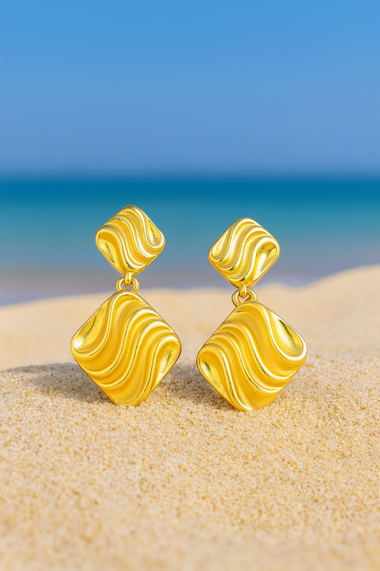 Jewello fancy gold plated anti tarnish Korean earring for women and girls.