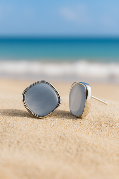Jewello Chic Sterling Silver Korean Earrings | Anti-Tarnish Design for Girls & Women, gift for her.