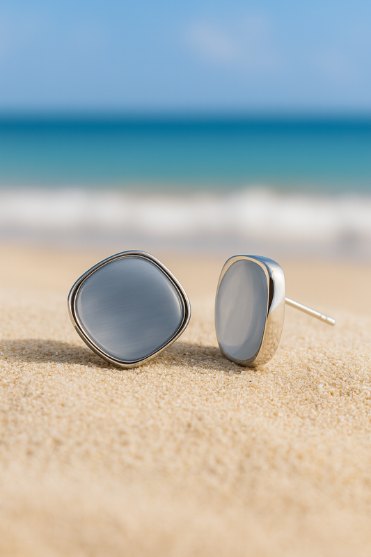 Jewello Chic Sterling Silver Korean Earrings | Anti-Tarnish Design for Girls & Women, gift for her.