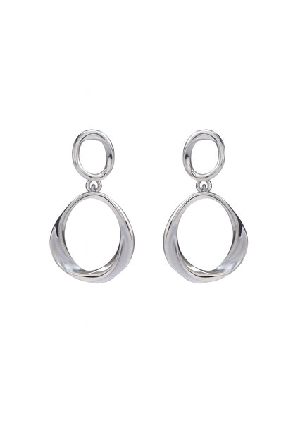 Jewello trendy sterling silver plated anti tarnish Korean earring for women and girls.